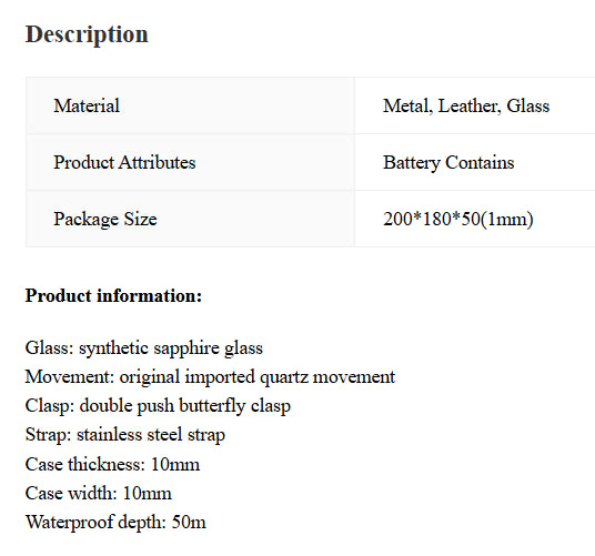 Women's Fashion Waterproof Luminous Quartz Watch